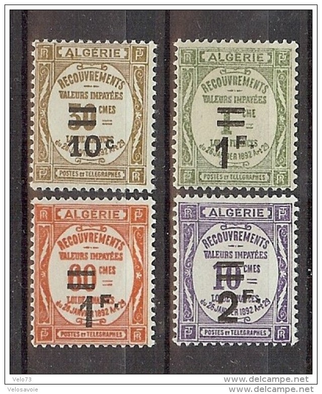 ALGERIE TAXES N° 21/24 * - Timbres-taxe