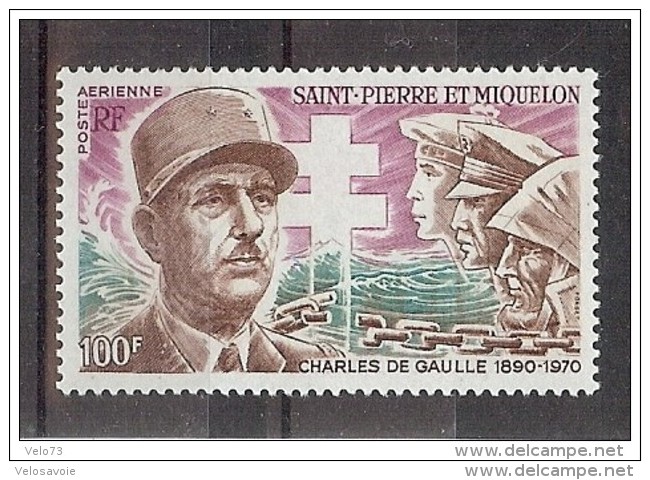 ST PIERRE PA 53 DE GAULLE ** - Neufs