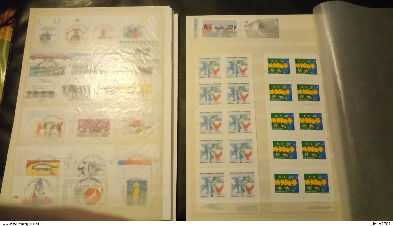 F0995 LOT FEUILLES TIMBRES RFA A TRIER BELLE COTE POIDS 0.600KG DÉPART 10€