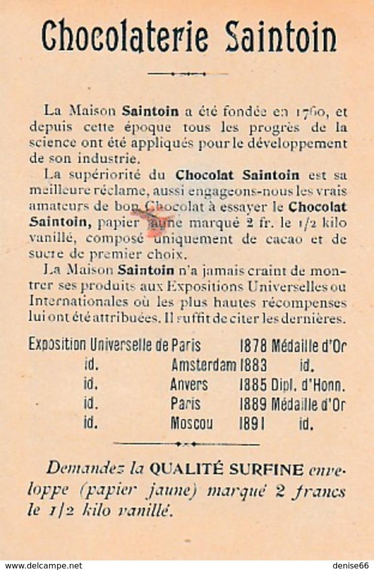 CHOCOLATERIE SAINTON - EXPO.Universelle1900 - Palais De La Grèce - Palais De La Roumanie Avec Timbres - Documents Historiques