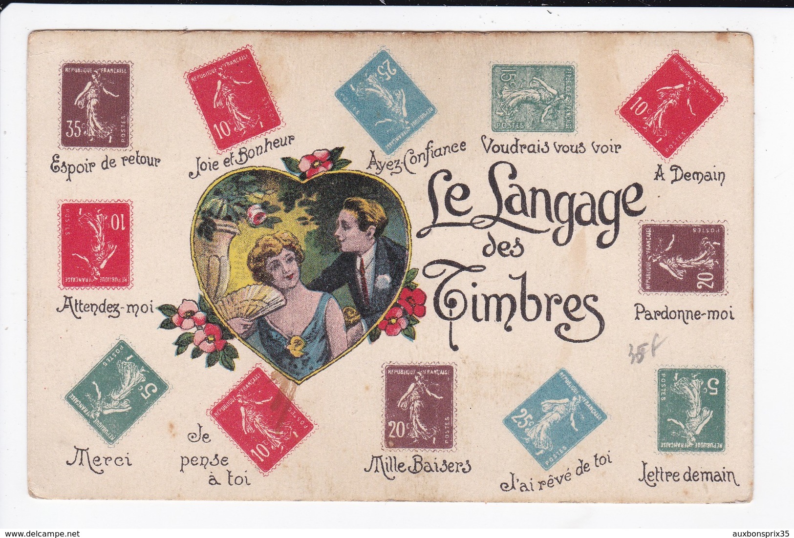 LE LANGAGE DES TIMBRES - Briefmarken (Abbildungen)