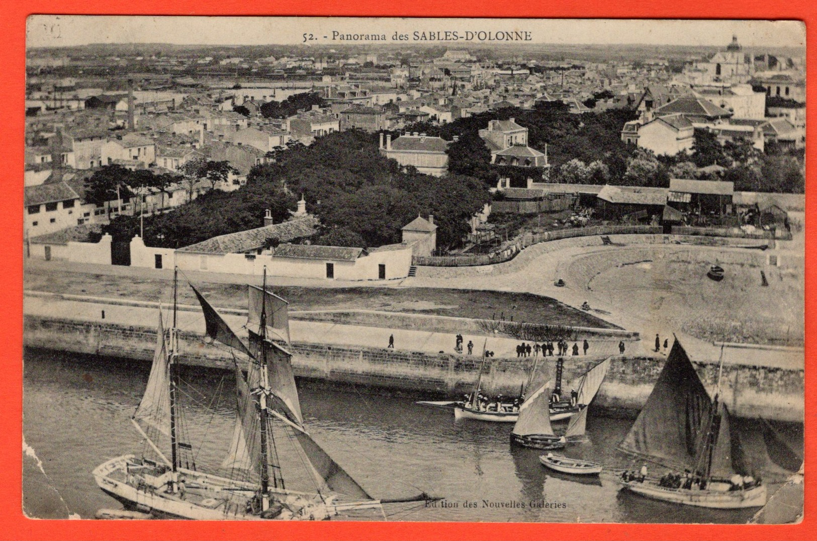 85 - PANORAMA DES SABLES D'OLONNE - 1907 - Sables D'Olonne