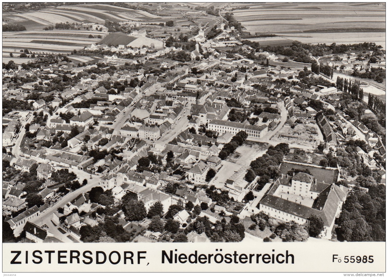 AK - NÖ - Zistersdorf - Bez. Gänserndorf - Fliegeraufnahme  1950 - Gänserndorf