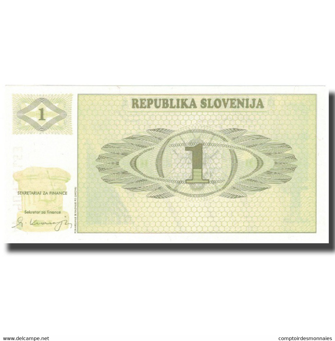 Billet, Slovénie, 1 (Tolar), 1990, 1990, KM:1a, NEUF - Slovénie