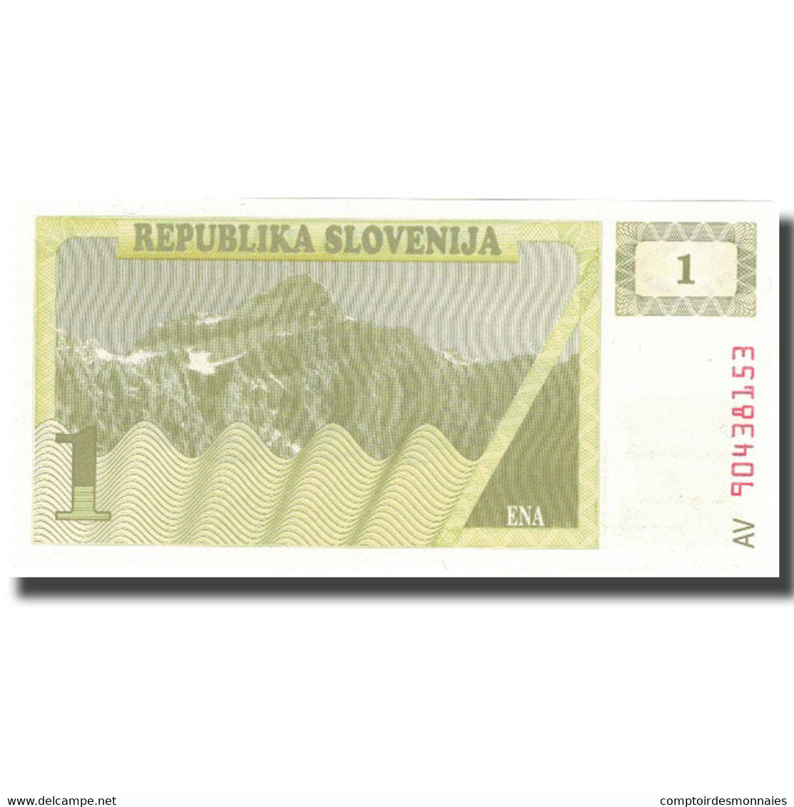 Billet, Slovénie, 1 (Tolar), 1990, 1990, KM:1a, NEUF - Slovénie