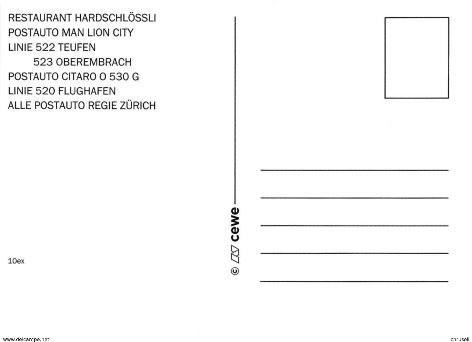 Oberembrach -Rorbas  Postauto Limitierte Auflage! - Embrach