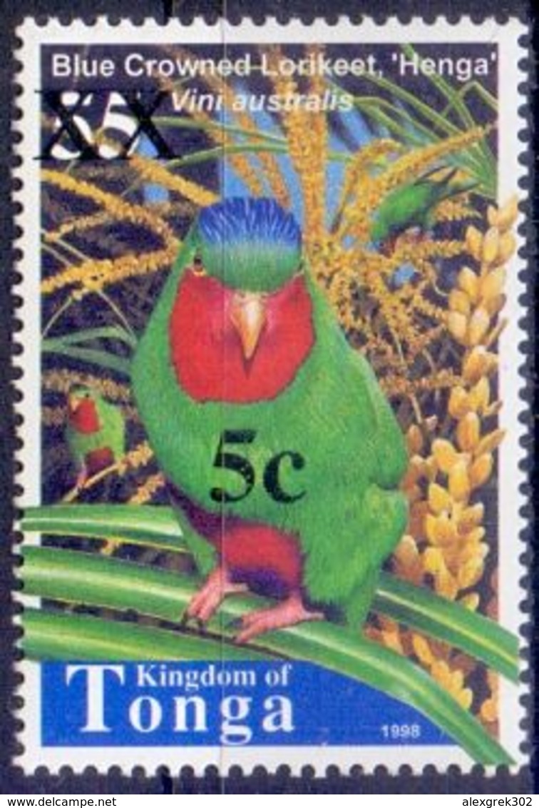 Tonga 2002 - 04 ,Overprints The New Value On A Postage Stamp In 1998 ( Mi # 1582) MNH.RARE. - Tonga (1970-...)