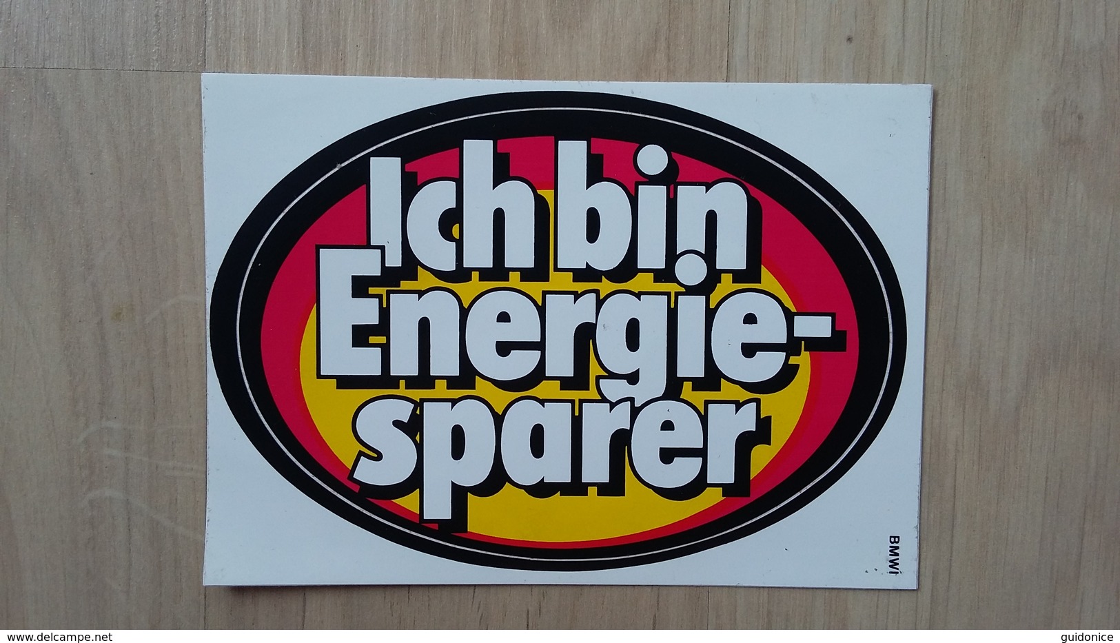 Aufkleber Mit Dem Slogan "Ich Bin Energiesparer" - Stickers