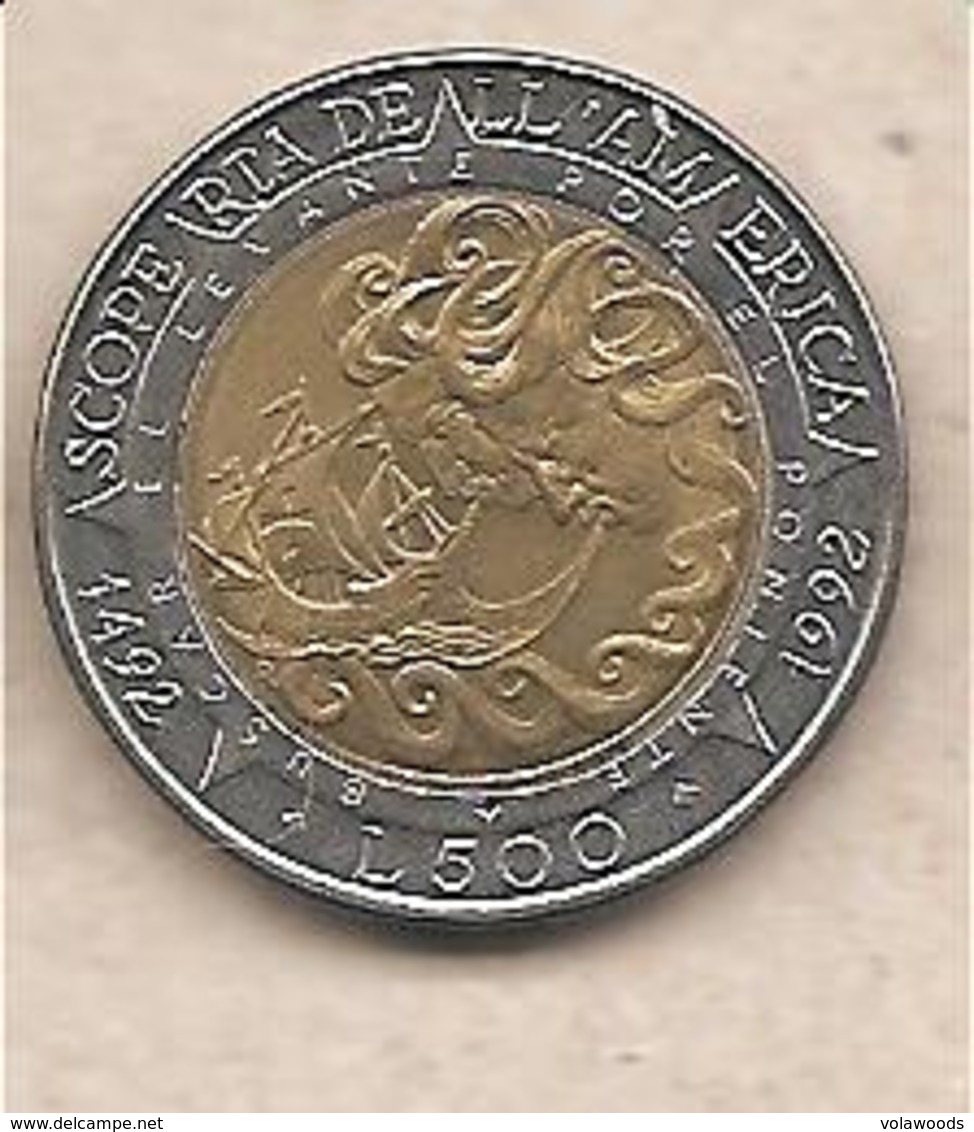 San Marino - Moneta Circolata Da 500 Lire " - 1992 - San Marino