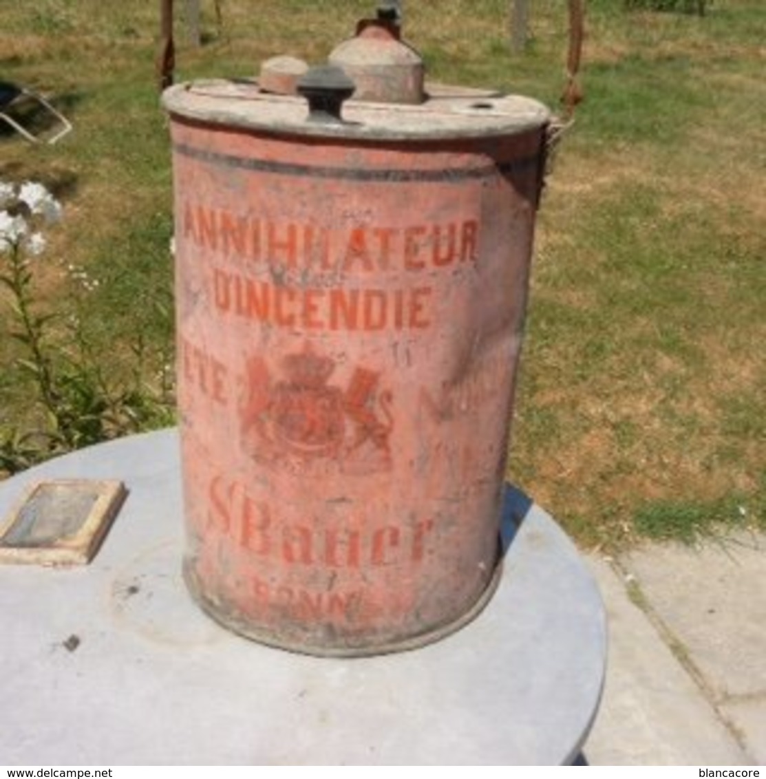 Annihilateur D'incendie Vers 1900 Feu Pompier - Outils Anciens