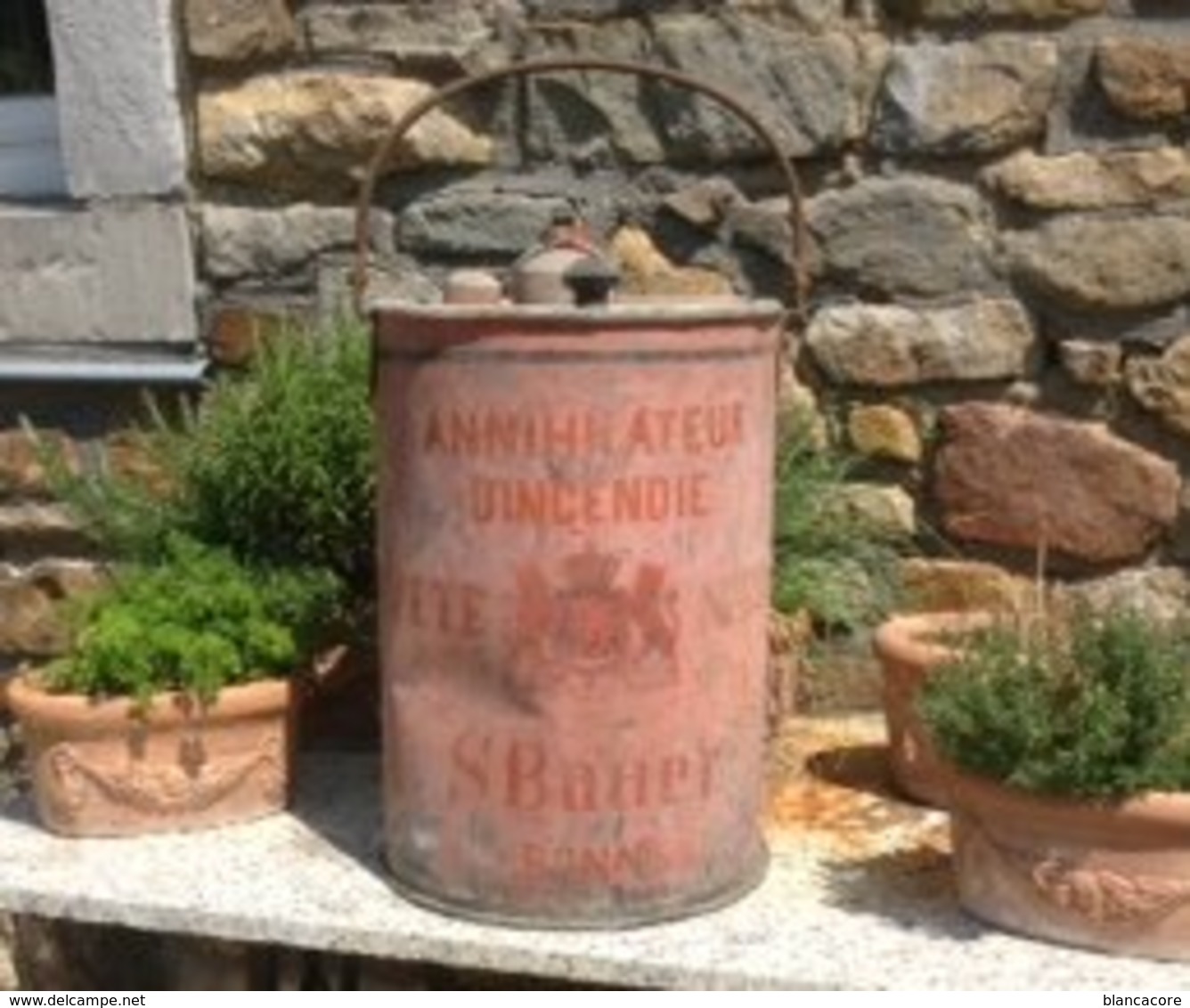 Annihilateur D'incendie Vers 1900 Feu Pompier - Outils Anciens