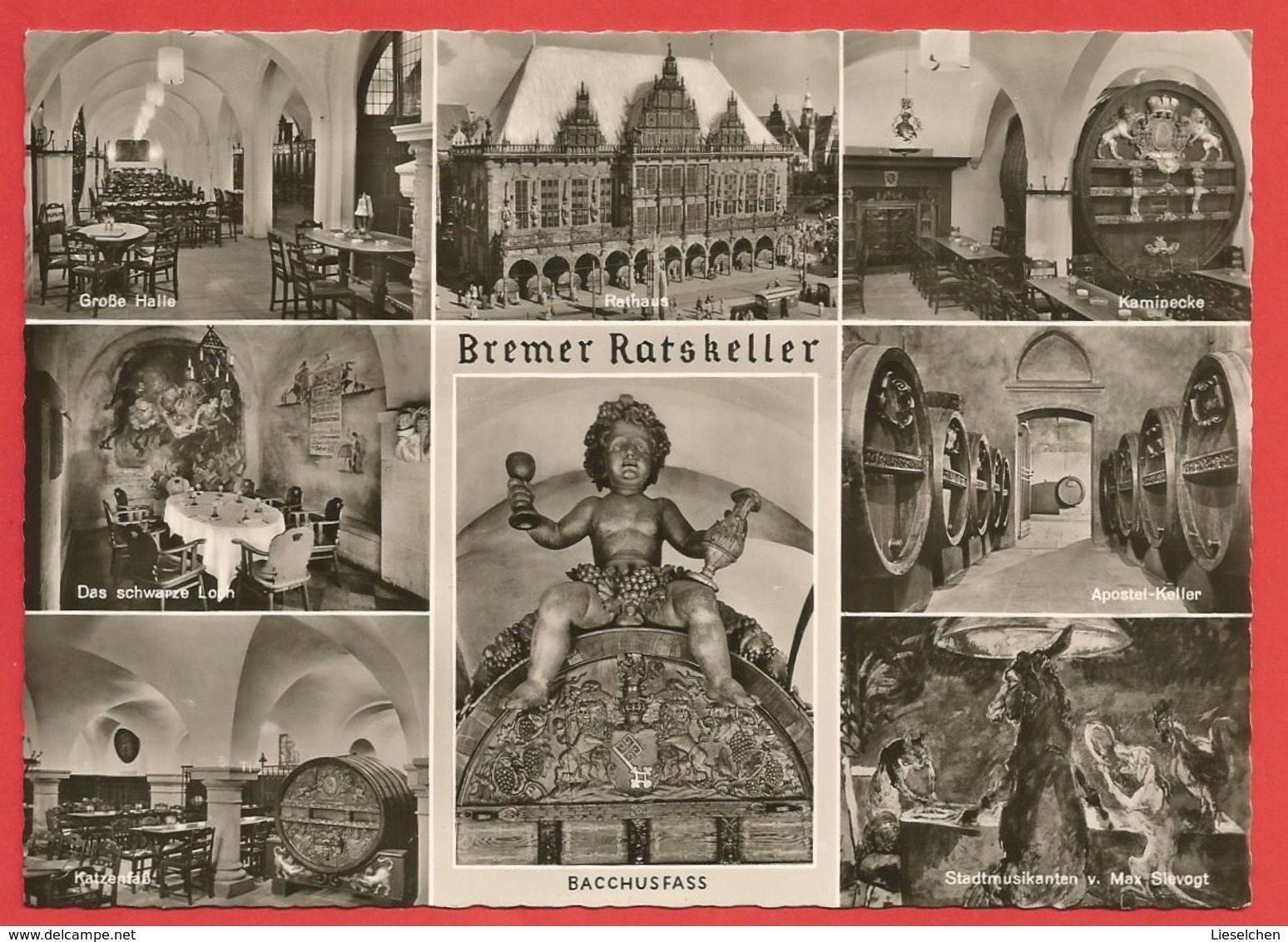 Bremer Ratskeller, Baccusfass, Apostel-Keller, Stadtmusikanten Von Max Slevogt - Bremen