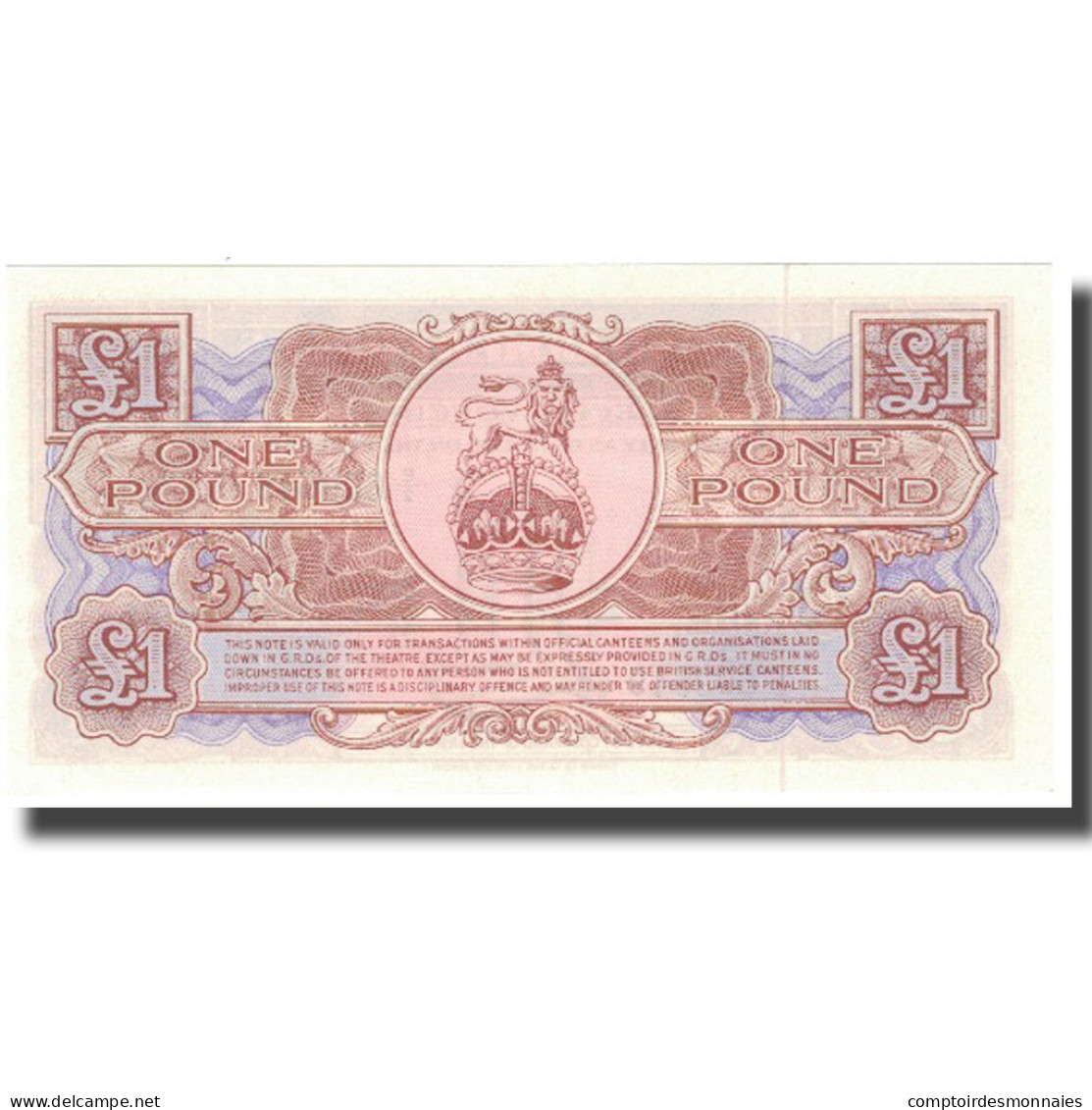 Billet, Grande-Bretagne, 1 Pound, Undated (1956), KM:M29, NEUF - Forze Armate Britanniche & Docuementi Speciali