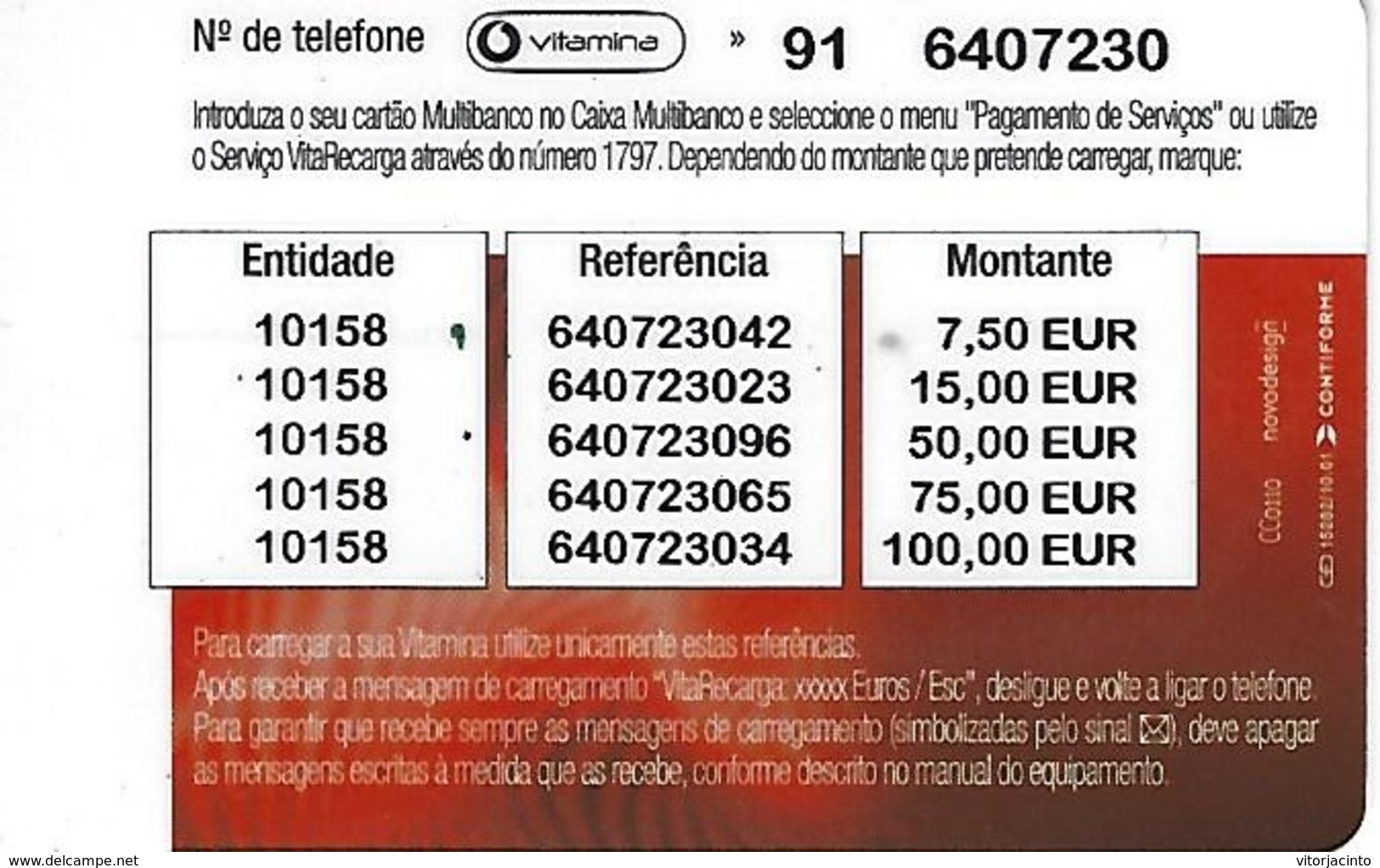 Loading Mobilcard Vodafone (Vitamina) - Portugal - Portugal