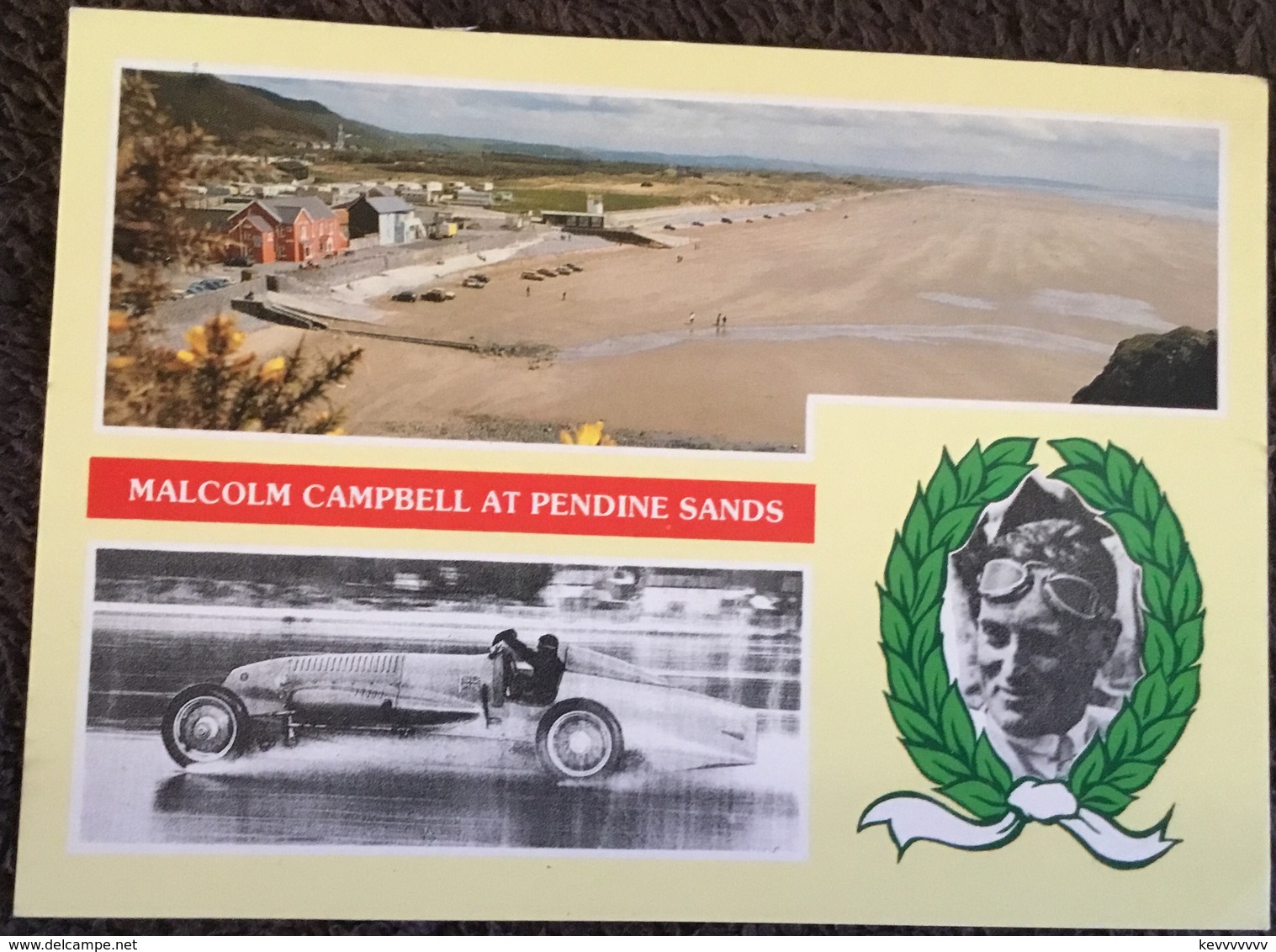 Malcolm Campbell At Pendine Sands ~ Malcolm Campbell Driving “Bluebird”, 4th February, 1927 - Other & Unclassified