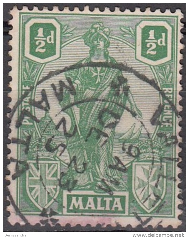 Malta 1922 Michel 83 O Cote (2006) 0.20 Euro Armoiries Et Melita Cachet Rond - Malte