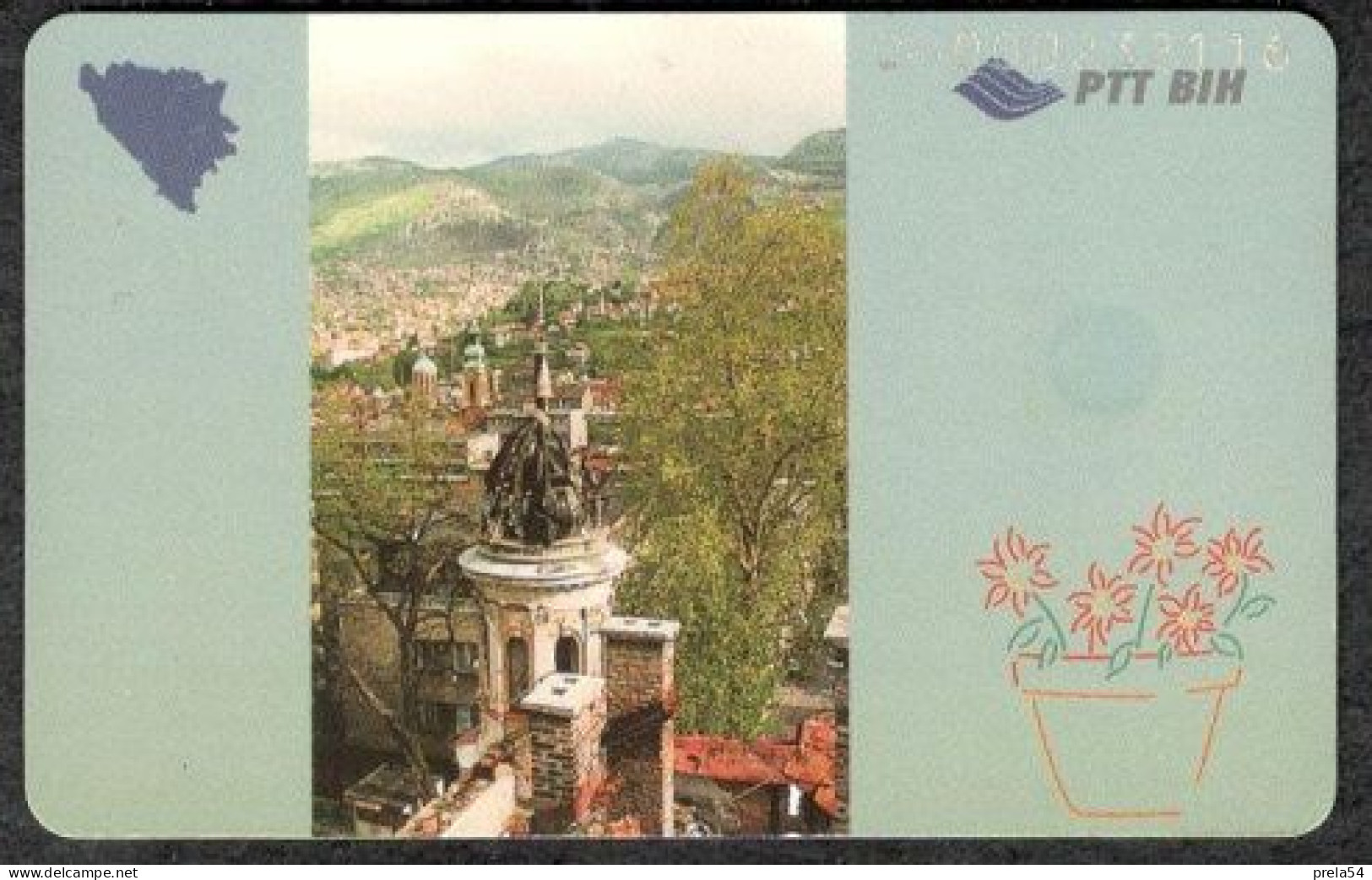 Bosnia PTT Sarajevo -  400 Units  Used Chip Card - Bosnie