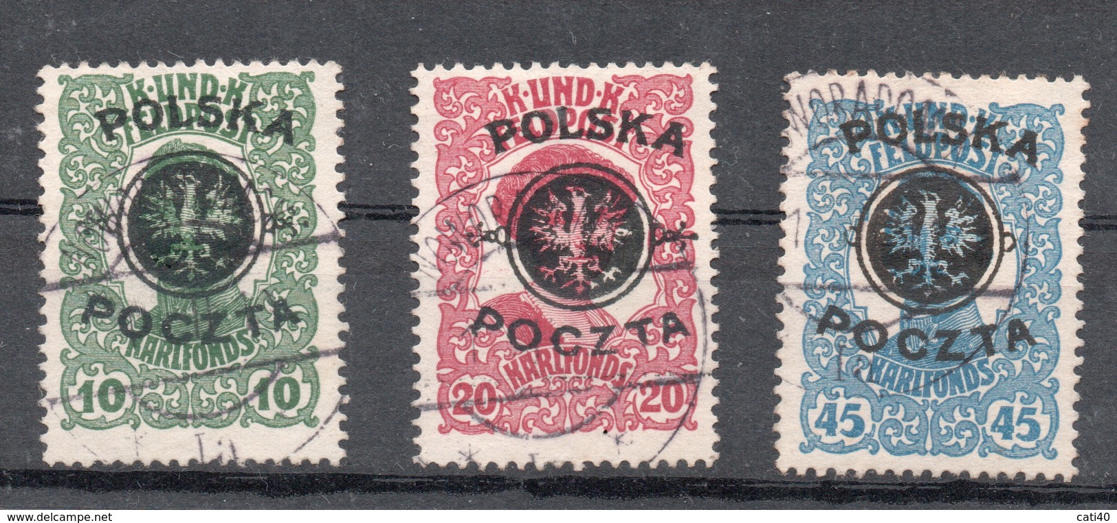 POLONIA POLOGNE 1919  SOVRASTAMPATI LUBLIN - Used Stamps