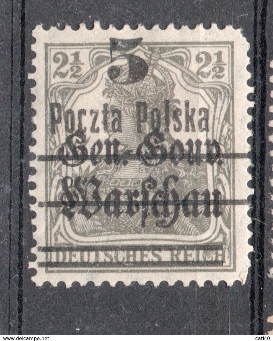 POLONIA POLOGNE 1919 GERMANIA SOVRASTAMPA DI  POZNAN - Oblitérés