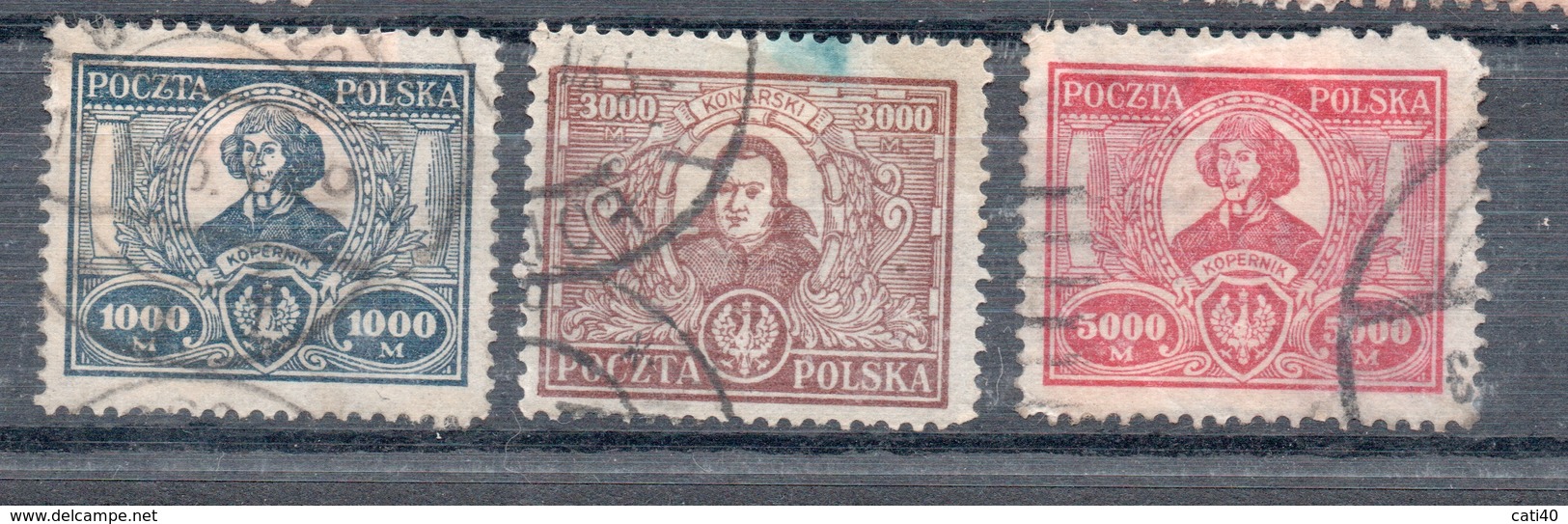 POLONIA POLOGNE 1923 COPERNICO SERIE USATA - Used Stamps