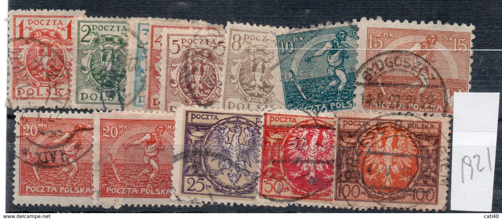 POLONIA POLOGNE 1921 STEMMA - Usados