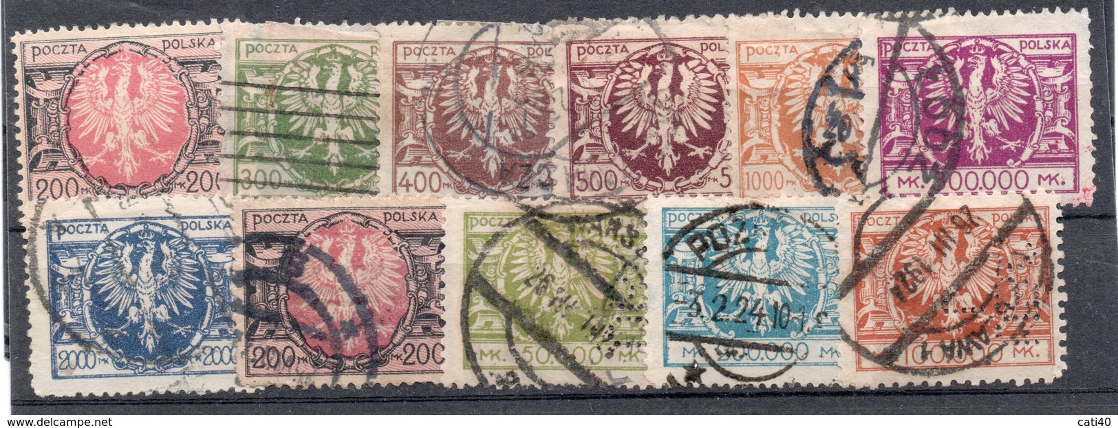 POLONIA POLOGNE 1921 STEMMA - Used Stamps