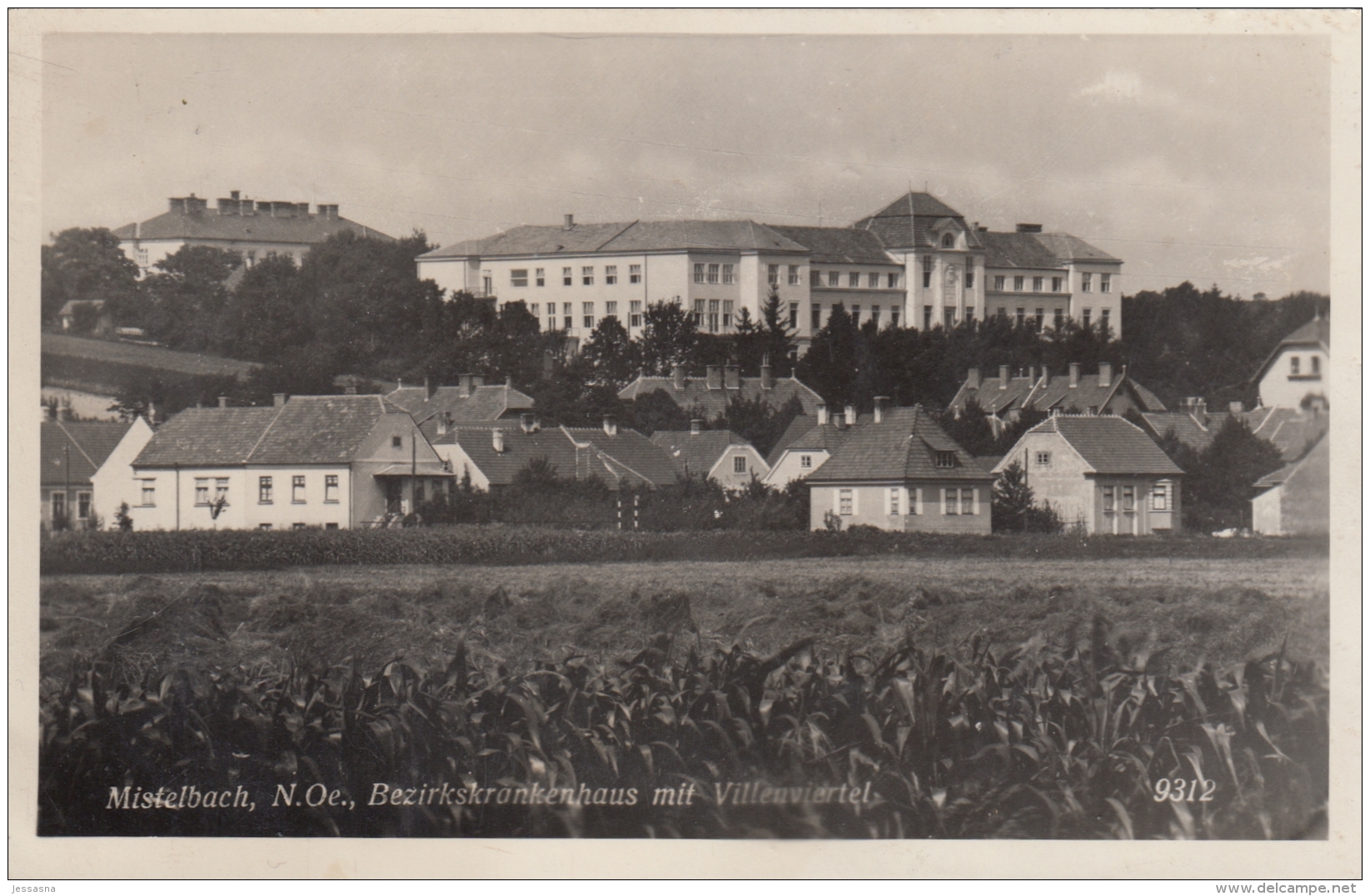 AK - NÖ - Mistelbach - Krankenhaus Mit Villenviertel - 1952 - Mistelbach