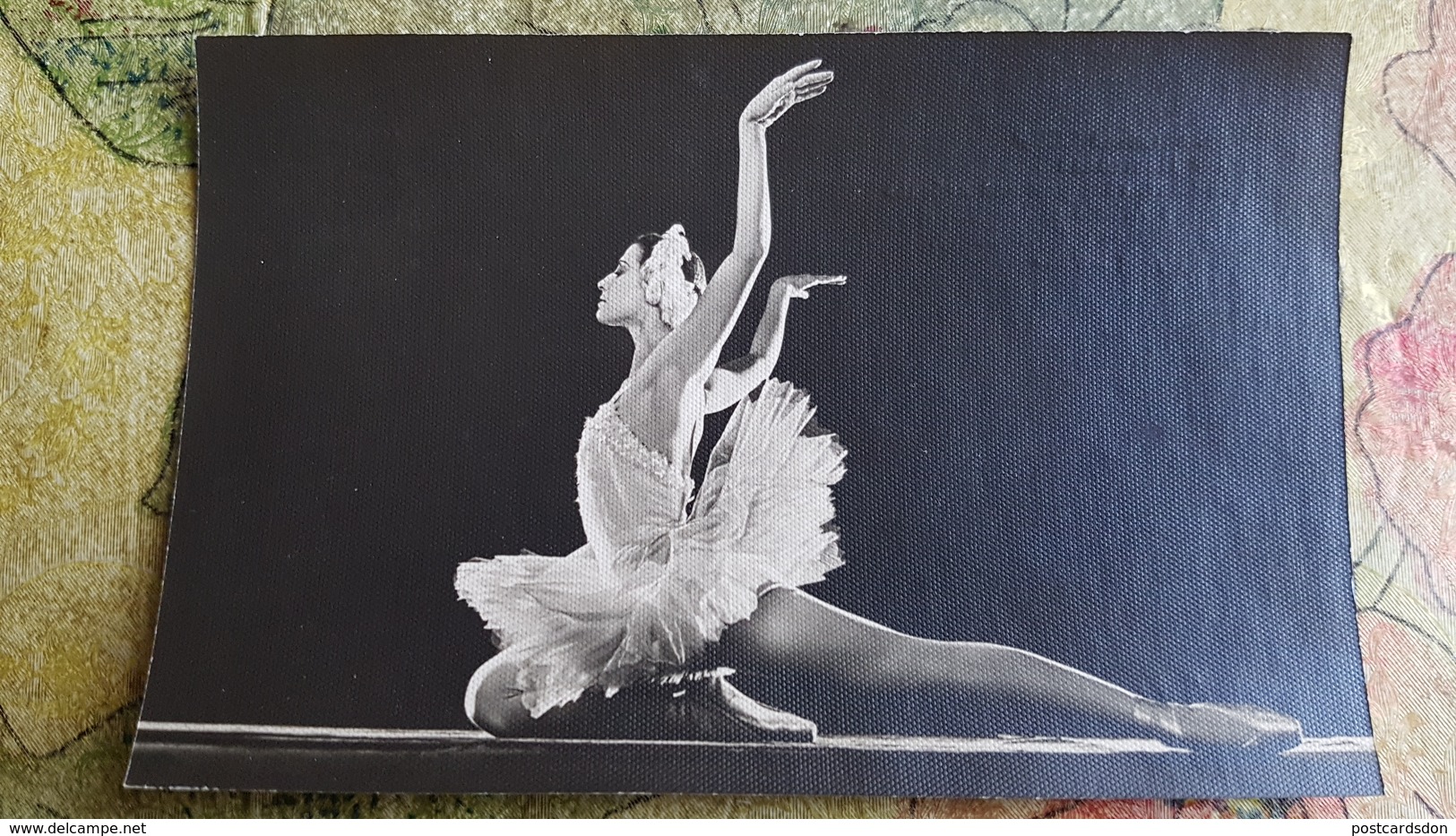 Swan Lake - Ballet  - Dancer - Artist Plisetskaya   - Old Soviet Postcard - Danse
