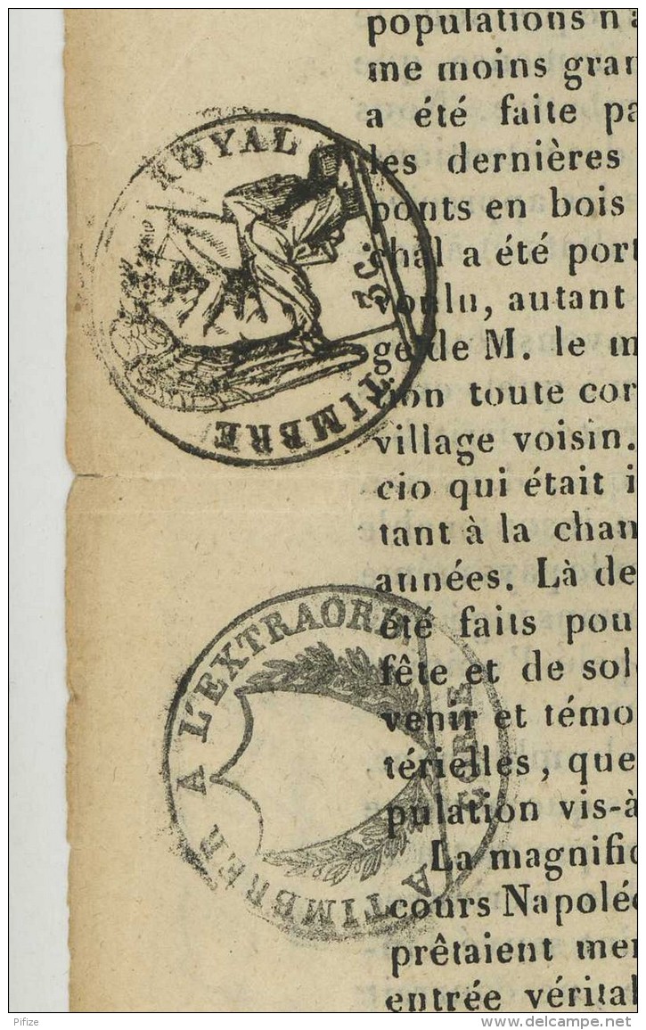 Corse . L'Insulaire Français . Journal Politique , Littéraire Et Commercial Publié à Bastia . 24 Octobre 1844 . Fiscaux - 1800 - 1849