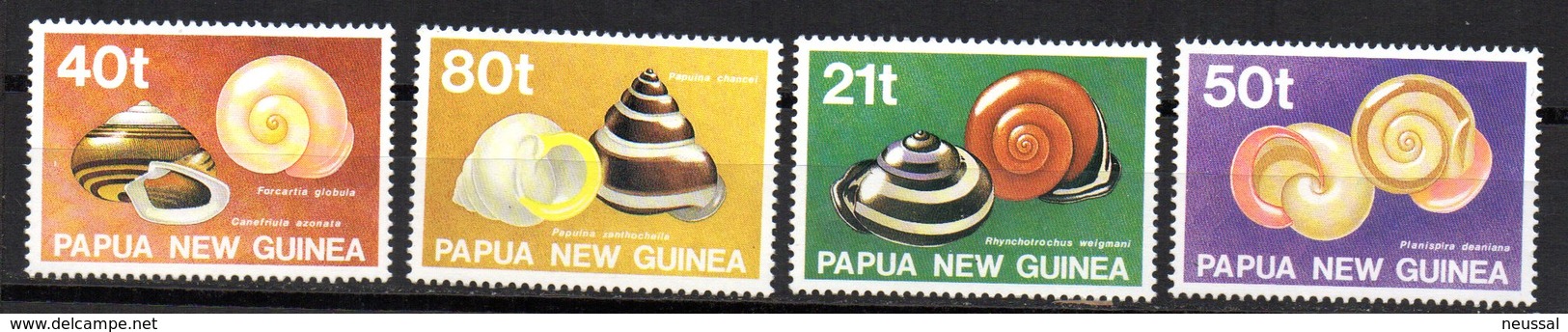 Serie Nº 626/9 Papua Nueva Guinea. - Coquillages