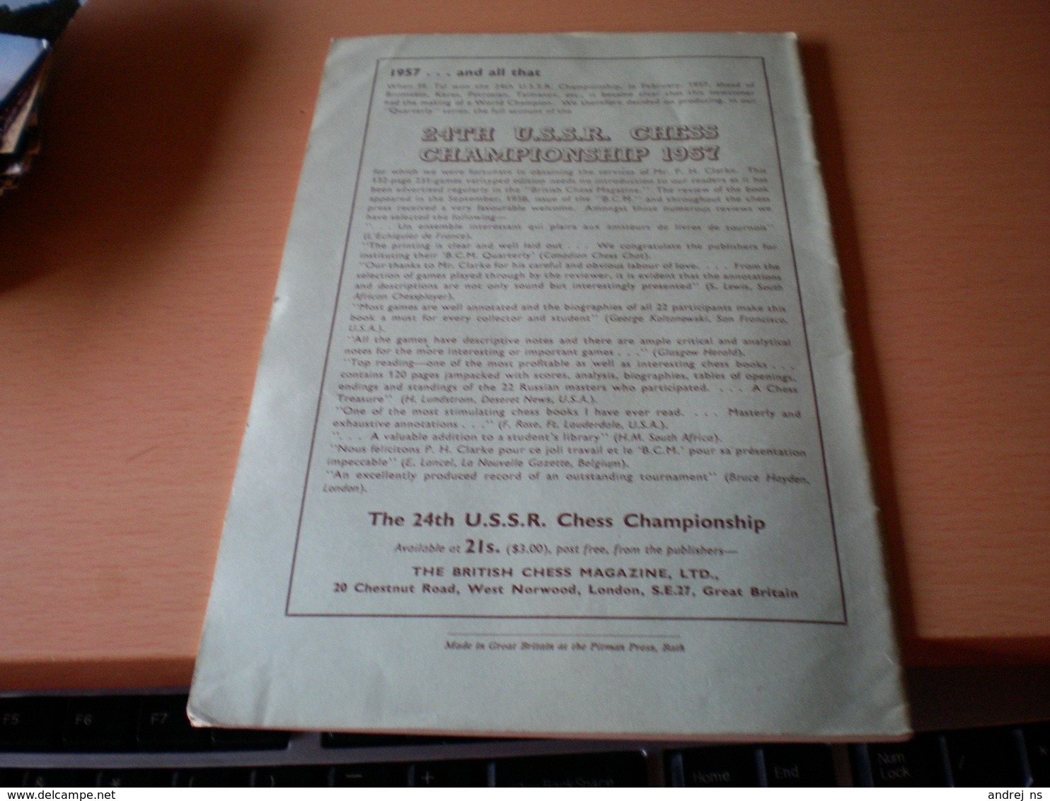 British Chess Magazine 1959 - Spelletjes