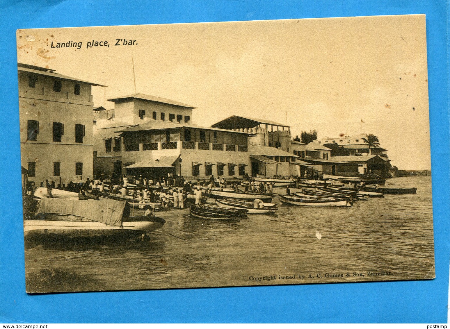 TANZANIE-Zanzibar-landing Place Z'bar-animée -années30 - Tanzania