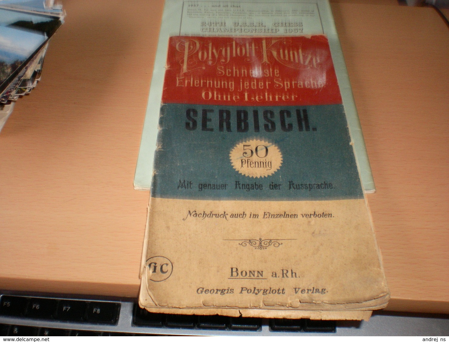 Polyglott Kuntze Schnellste Erlernung Jeder Sprache Ohne Lehrer Serbisch  Flag Zastava Srbsko NemaCKI RECNIK SA ZASTAVOM - Dictionaries