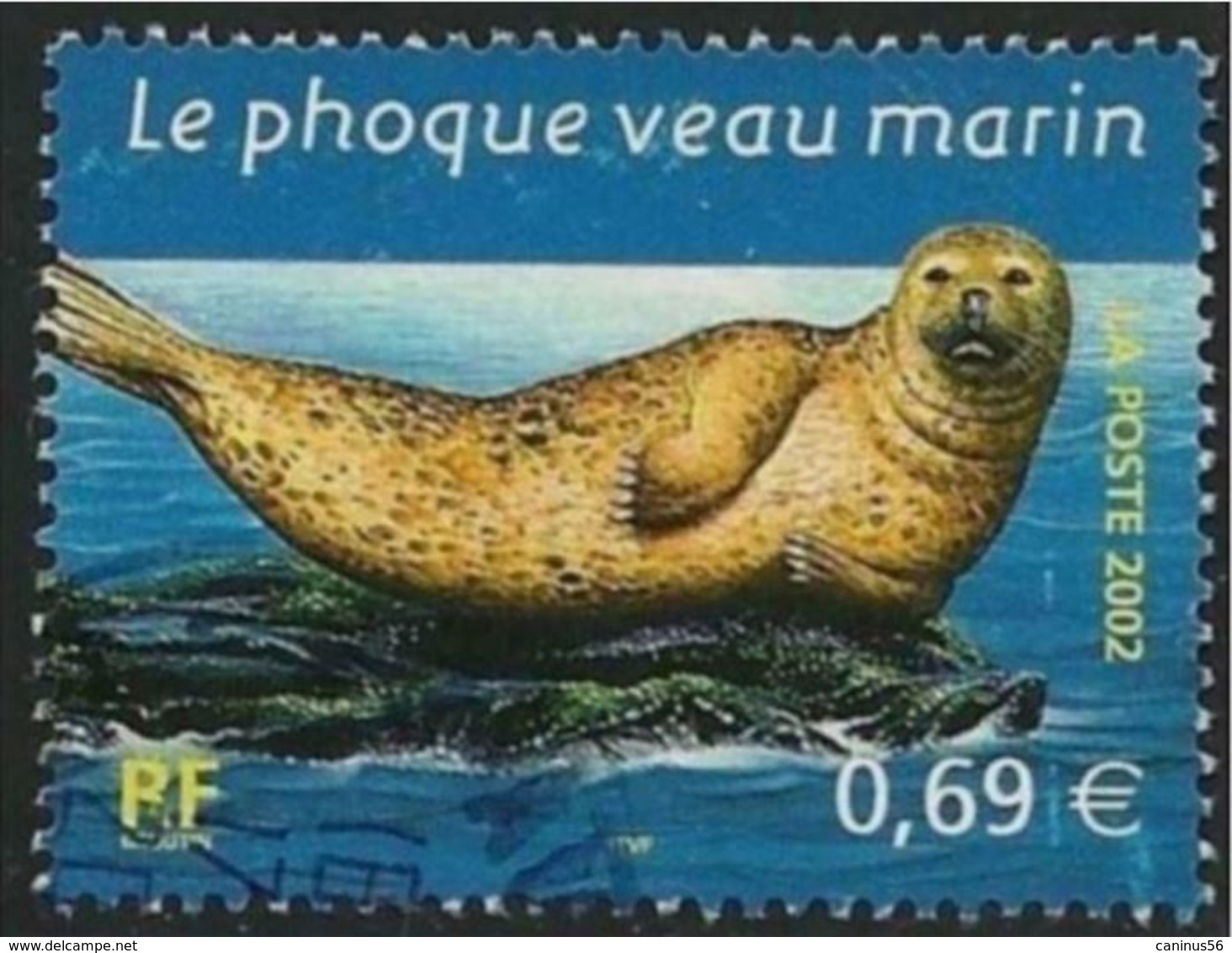 3488 - 2002 - Série Nature 2002 - Le Phoque Veau Marin - Cachet Rond - Oblitérés