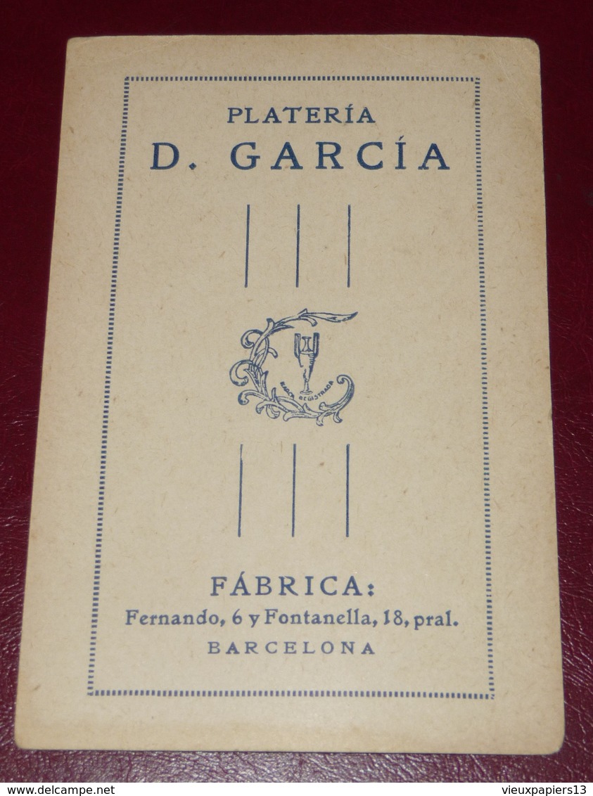 Rare Carte Pub Plateria D. Garcia Fabrica Barcelona - LUPE VELEZ - Artistas Eminentes Cinematograficos - Cinema  Espagne - Reclame