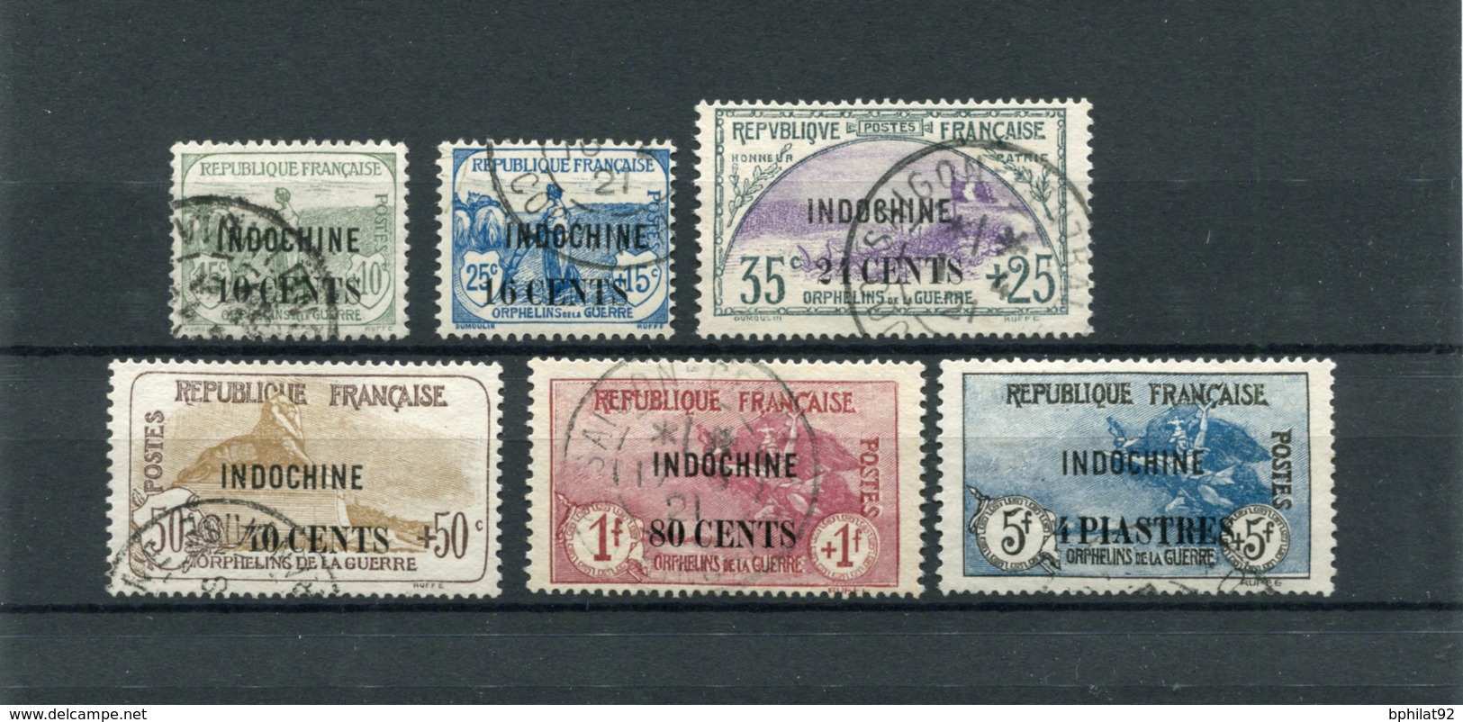 !!! PRIX FIXE : INDOCHINE, SERIE ORPHELINS OBLITEREE, N°95 SIGNE BRUN - Used Stamps