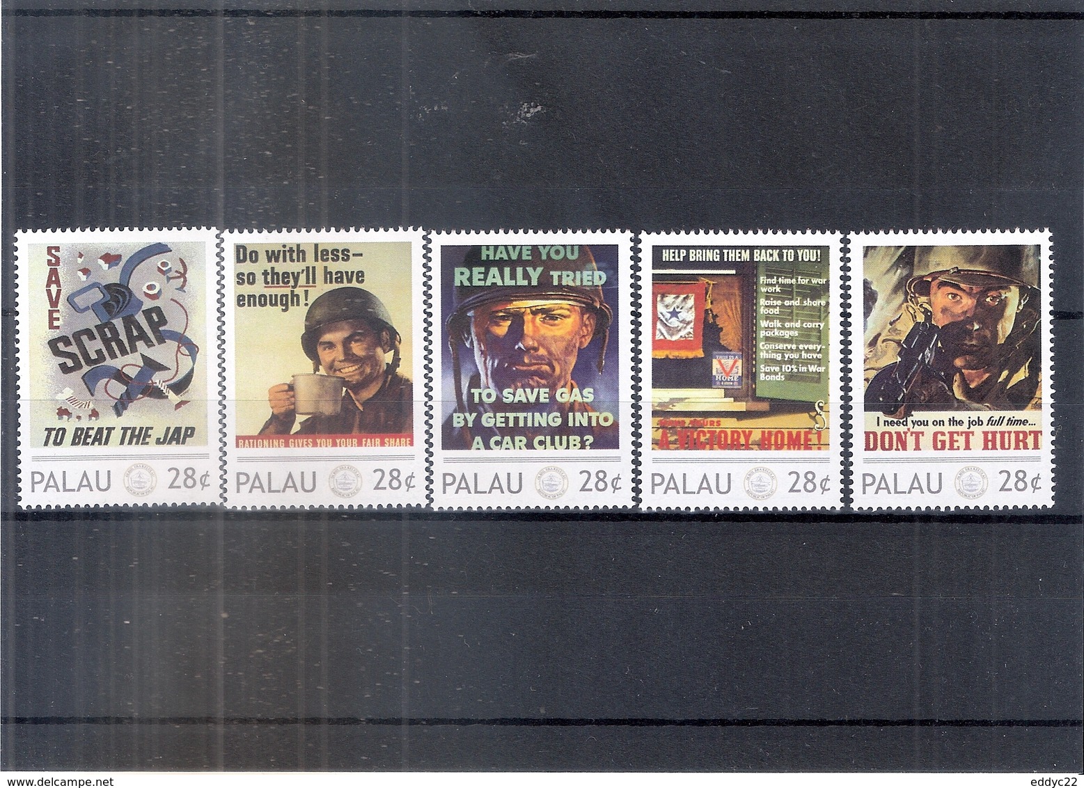 World War II - Propaganda Posters - Palau 2011 - Complete Set - XX/MNH ( To See) - WW2