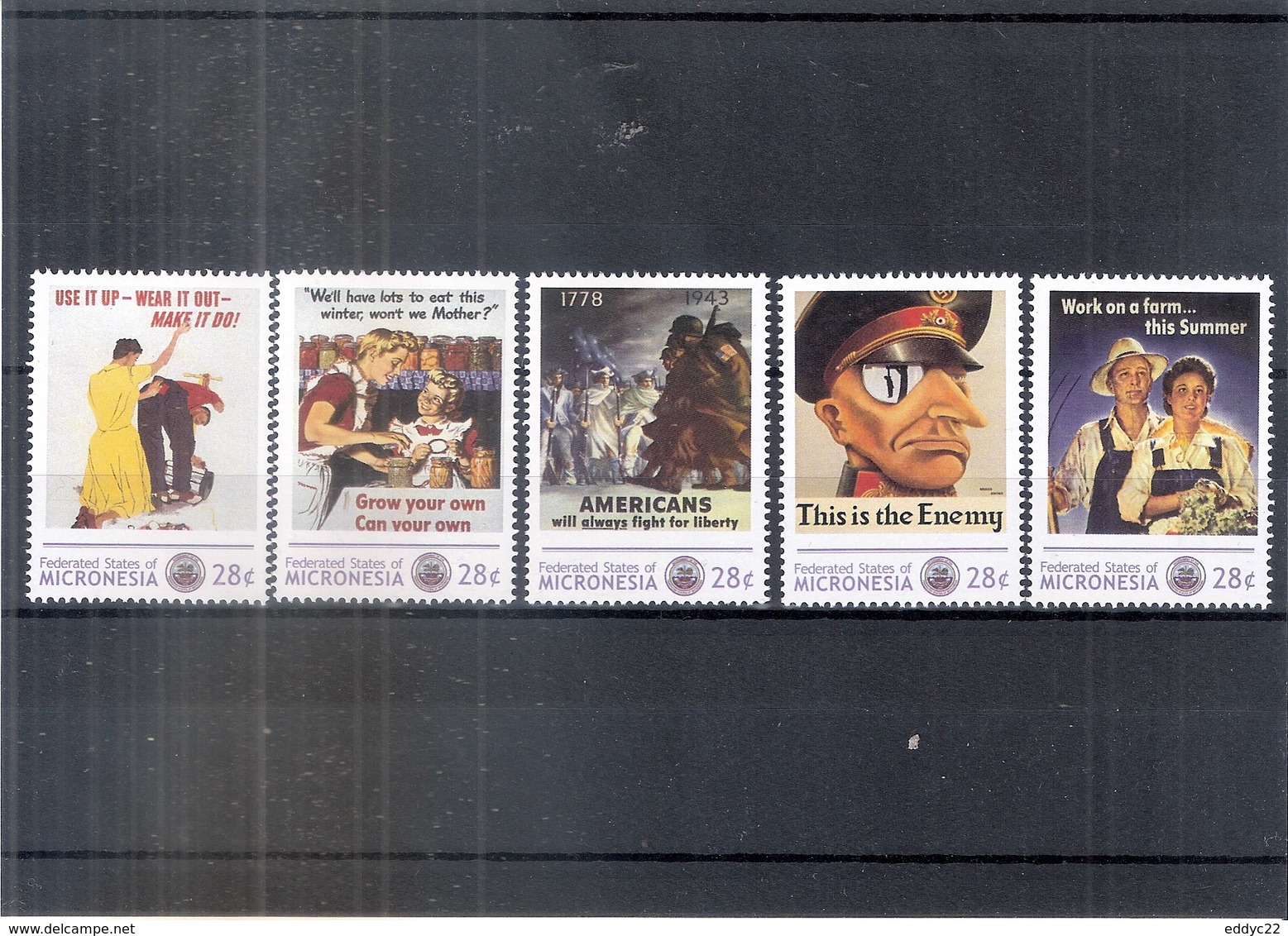 World War II - Propaganda Posters - Micronesia 2011 - Complete Set - XX/MNH ( To See) - Guerre Mondiale (Seconde)