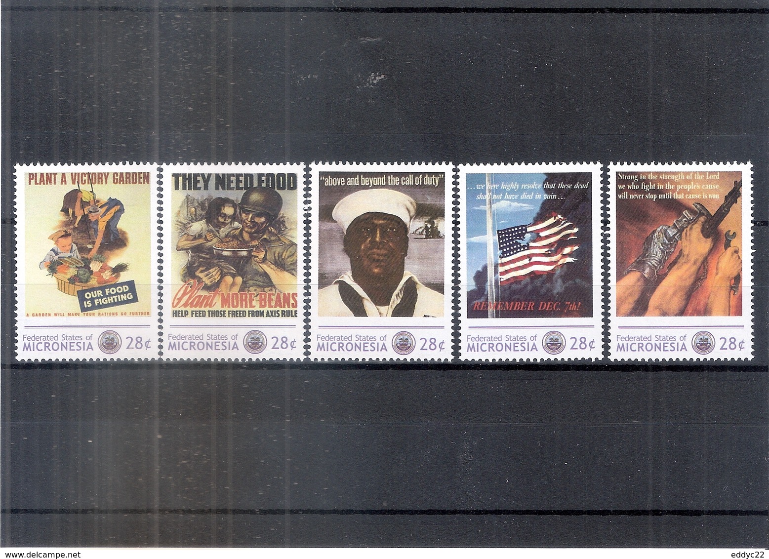 World War II - Propaganda Posters - Micronesia 2011 - Complete Set - XX/MNH ( To See) - Guerre Mondiale (Seconde)