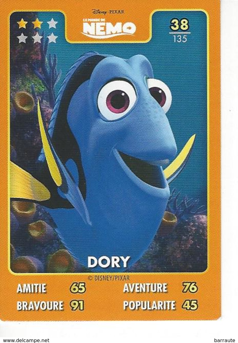 Carte Disney Pixar Auchan 2015  N° 38 Nemo DORY - Disney