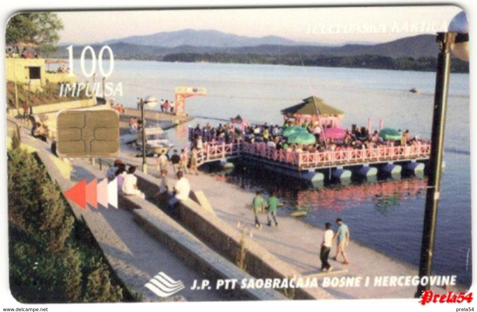 Bosnia PTT Sarajevo - Lake Modrac 100 Units Used - Bosnie