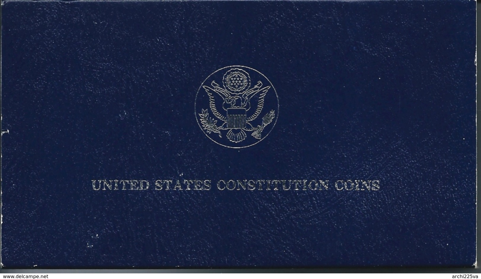 U.S.A. 1987 - Constitution - ONE DOLLAR FDC Proof - Argento / Argent / Silver - Conf. Originale (6 Foto) - Jahressets