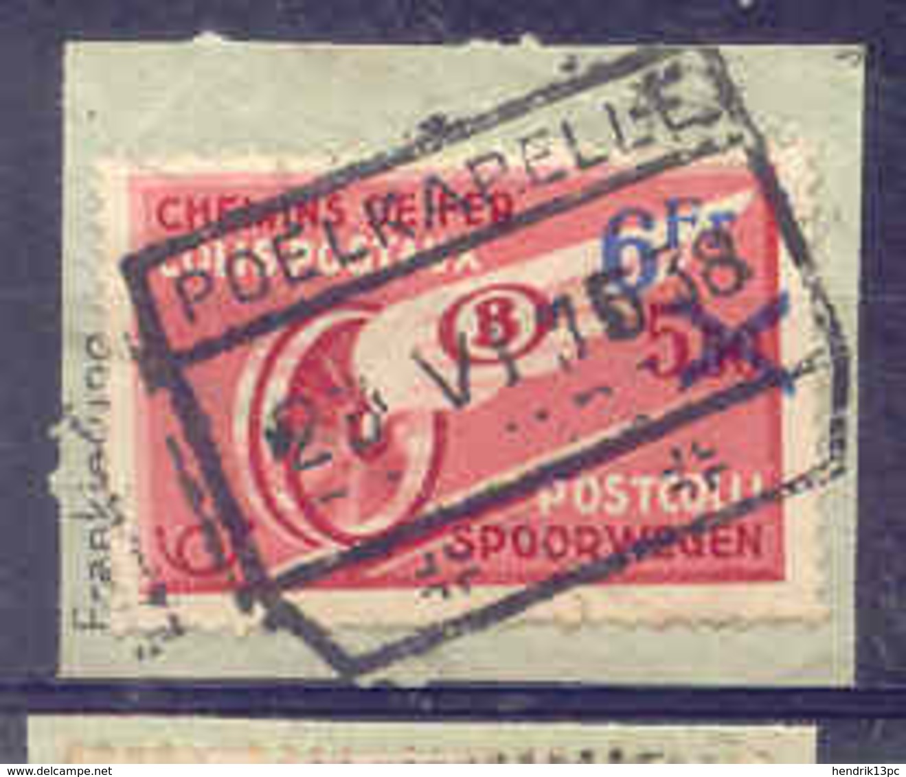 F637  Belgie Spoorwegen Chemin De Fer  Stempel POELKAPELLE - Andere & Zonder Classificatie