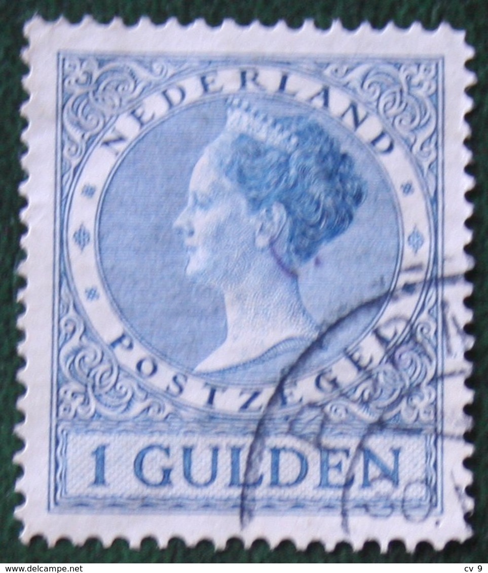 1 Gld Wilhelmina Perf 12 1/2 NVPH 163 163B (Mi 168 B) 1926 1930 Gestempeld / USED NEDERLAND / NIEDERLANDE - Used Stamps