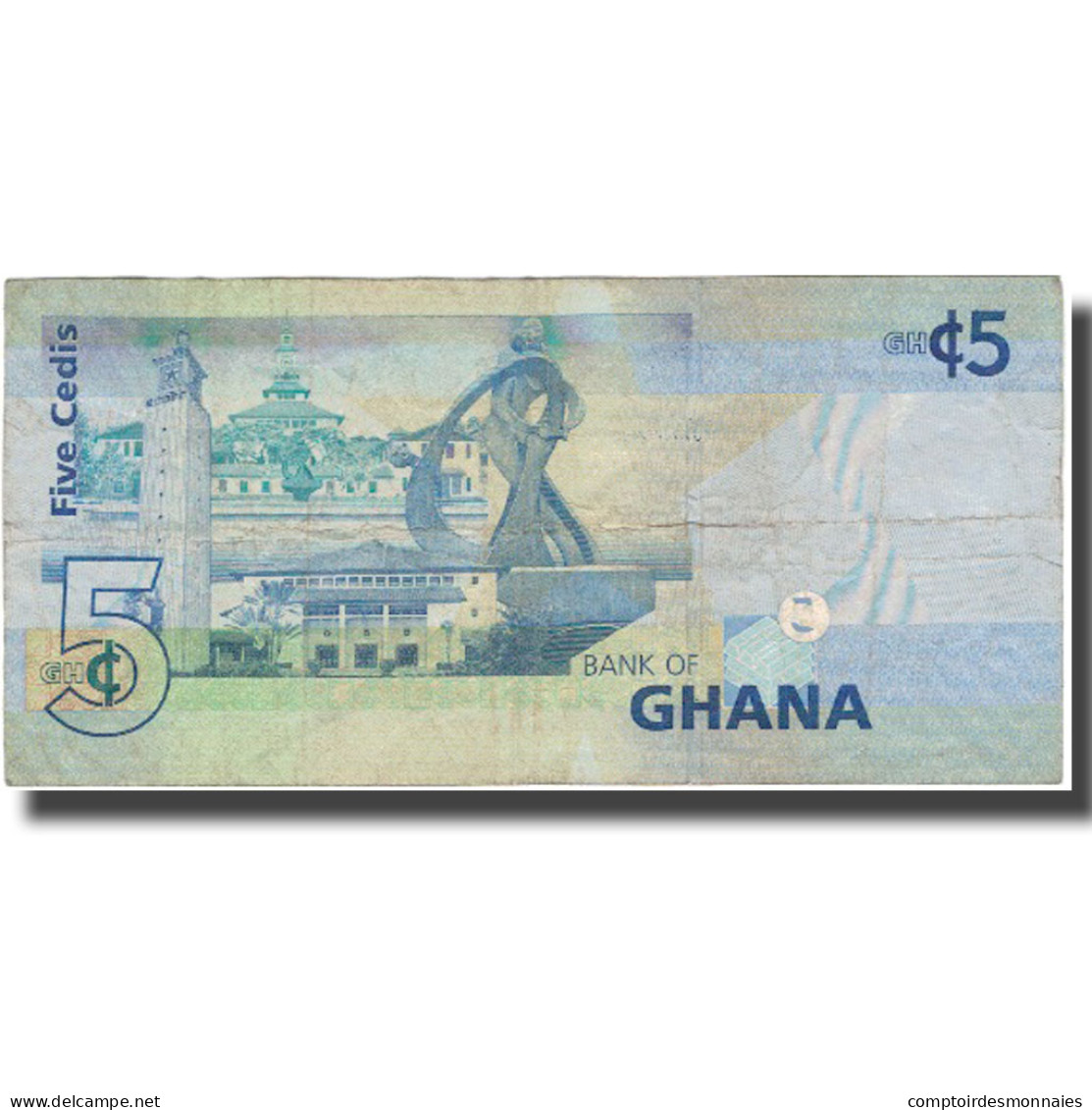 Billet, Ghana, 5 Cedis, 2010, 2010, KM:38b, TB - Ghana