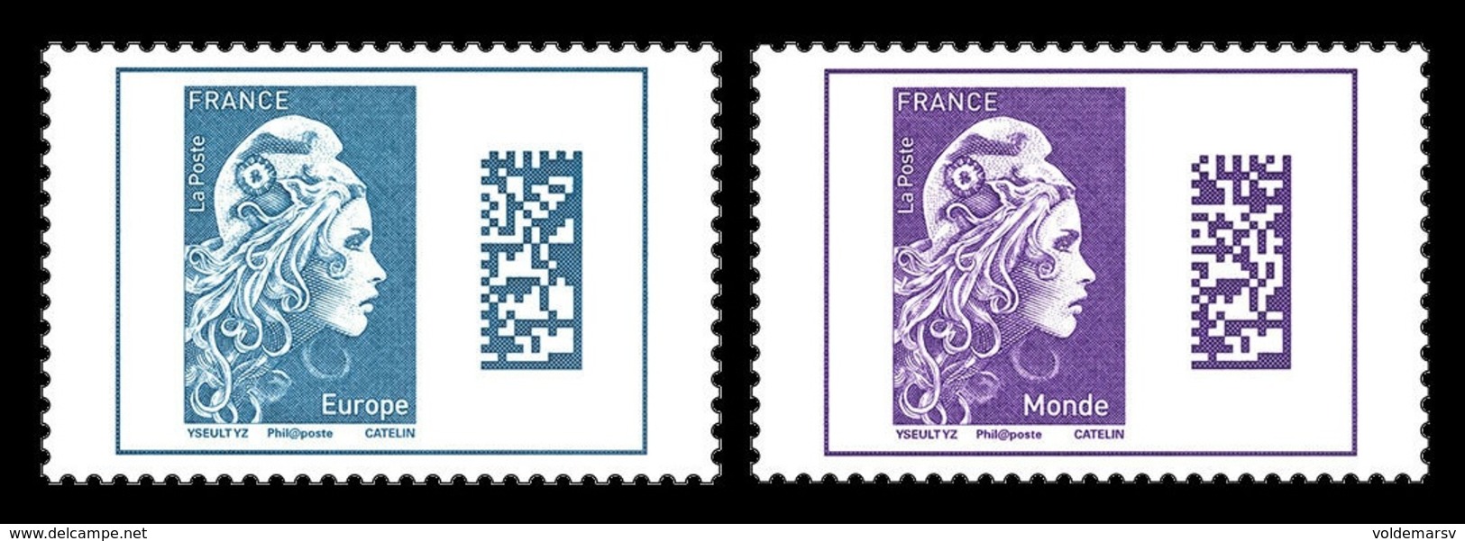 France 2018 Mih. 7077y/78y Definitive Issue. New Marianne MNH ** - Unused Stamps