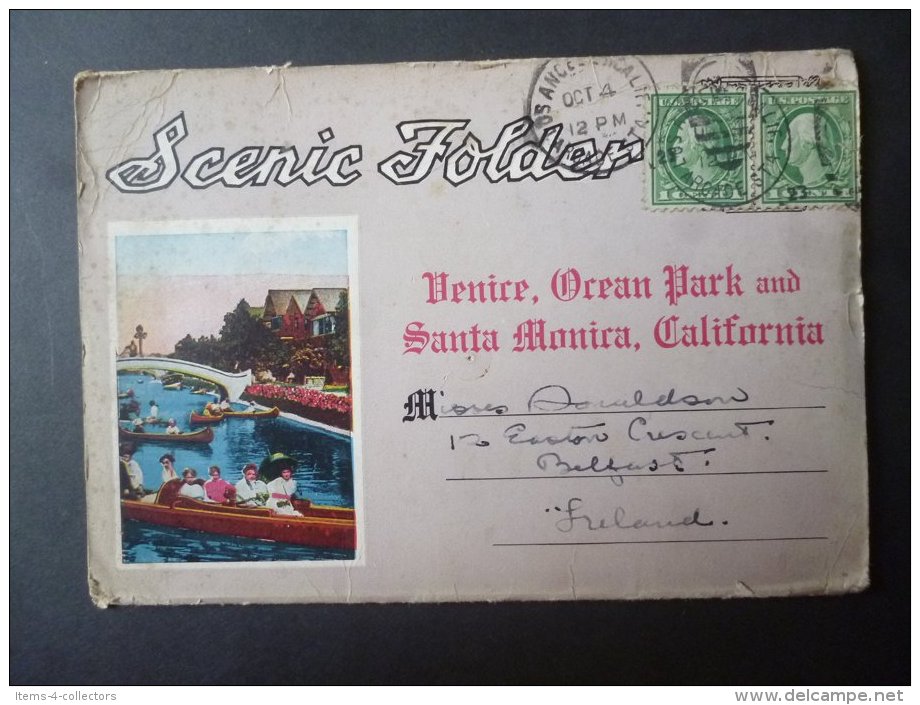 USA VINTAGE VIEW CARDS OF ORLEAN PARK VENICE, CALIFORNEA 1923 - Sonstige & Ohne Zuordnung