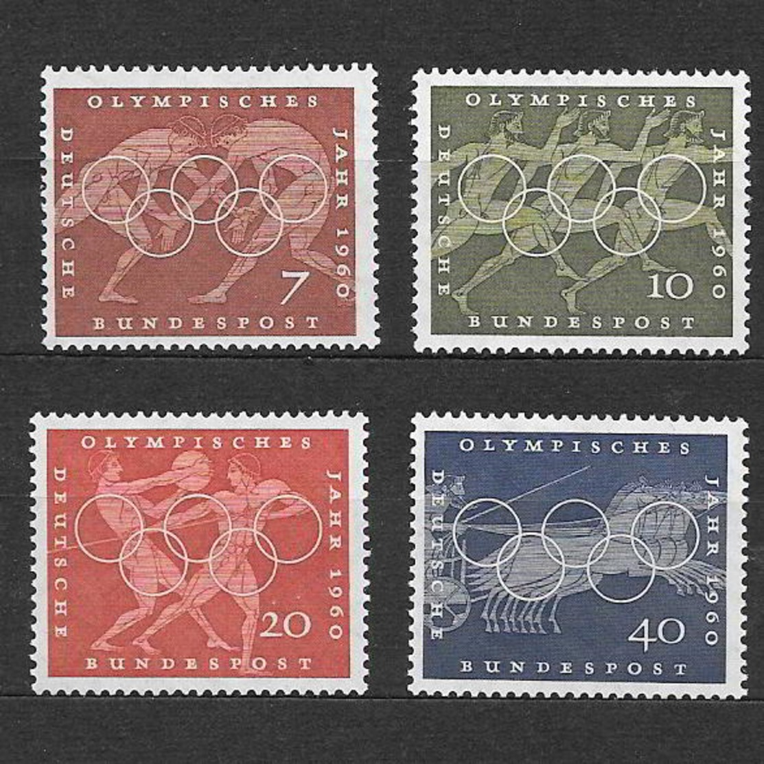 Germania Repubblica Federale 1960  Giochi Olimpici Di Roma  Serie Completa Nuova/mnh** - Nuovi