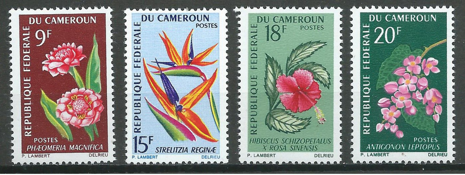 Cameroun YT N°422/424 Fleurs Neuf ** - Cameroun (1960-...)