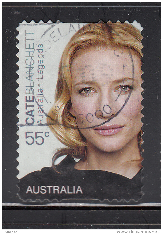 Australia 2009 Used Scott #3017 55c Cate Blanchett - Oscar Winners - Self-adhesive - Usados